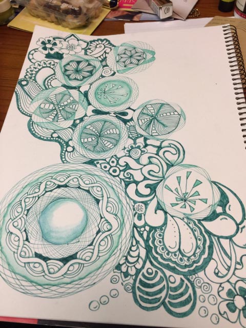 Fountain Pens, Zentangle and Wild Gears - SpiroGraphicArt