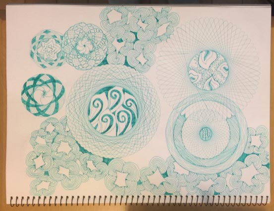 Fountain Pens, Zentangle and Wild Gears - SpiroGraphicArt