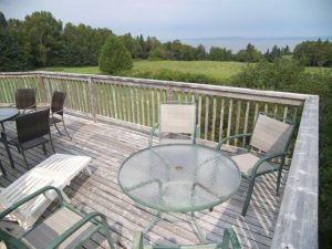 Deck and view of Minas Basin