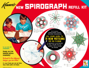 Front cover of Spirograph Refil Kit No. 402, published 1967.