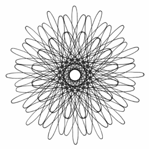 Chrysanthemum Spiro Coloring Page